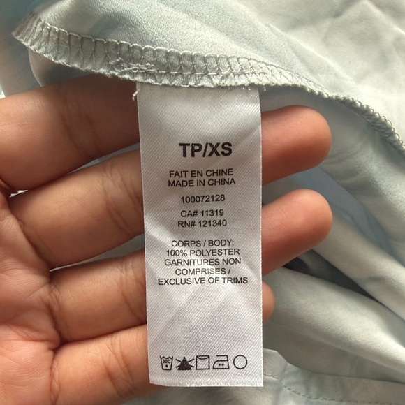 NWT - DYNAMITE - White and Blue Marble Midi Dress - Picture 11 of 11